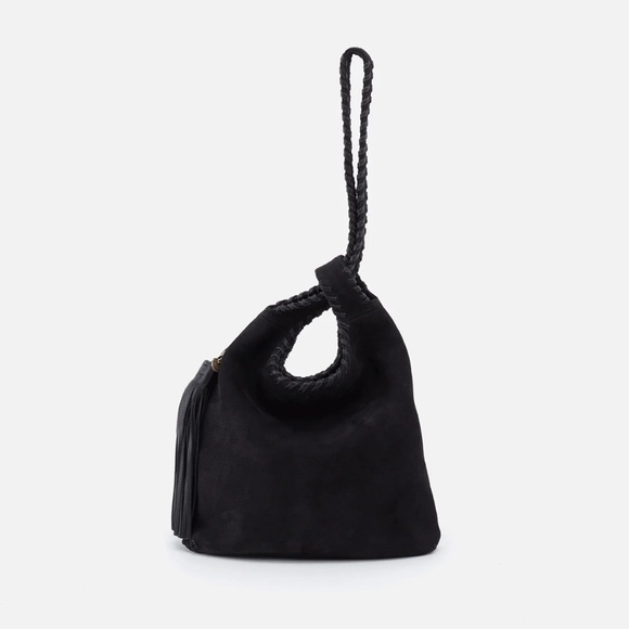 ✨Sold✨Hobo International Blossom Black Pebbled Nubuck Suede/Leather Bag/NWOT - Picture 1 of 16